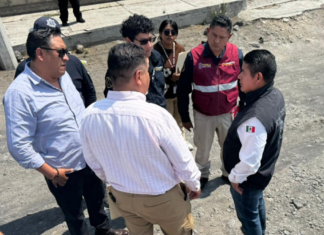 Supervisan ruta de evacuación 7 del volcán Popocatépetl