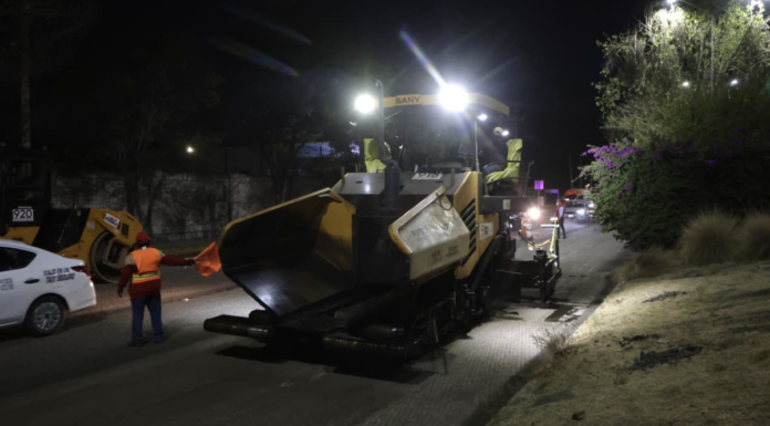 Rehabilitan Prolongación Reforma con trabajos diurnos y nocturnos