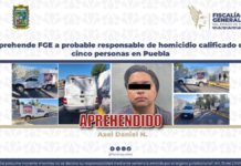 Cae presunto implicado por caso de cinco cuerpos en la Feria de Puebla