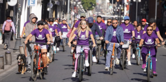 Más de 200 ciclistas participan en la rodada Mujeres Imparables