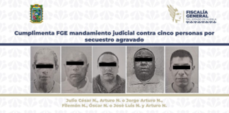 FGE Puebla aprehende a cinco presuntos secuestradores