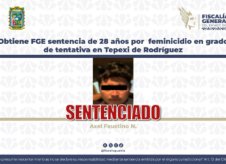 Condenan a hombre por intento de feminicidio en Tepexi de Rodríguez