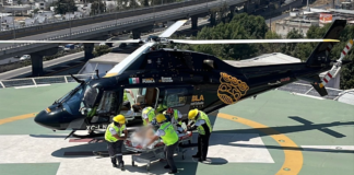 Trasladan por aire a paciente grave de Zacapoaxtla a Puebla