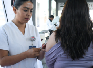 Llevan a cabo jornada de vacunación contra sarampión en el RUTA