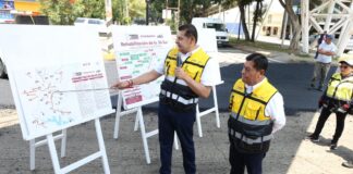 Supervisa Alejandro Armenta rehabilitación de la 24 Sur