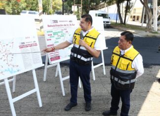Supervisa Alejandro Armenta rehabilitación de la 24 Sur
