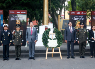 Autoridades conmemoran 495 aniversario de la fundación de Puebla