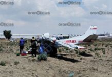 Mueren tres personas tras desplome de avioneta en Huejotzingo
