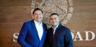 Armenta y Harfuch coordinan acciones de seguridad en Puebla