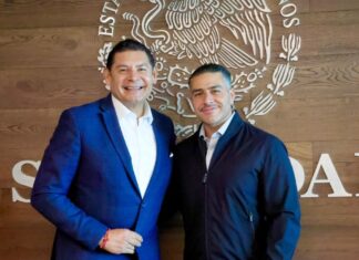 Armenta y Harfuch coordinan acciones de seguridad en Puebla