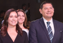 Alejandro Armenta celebra llegada de Blanca Cruz al INE