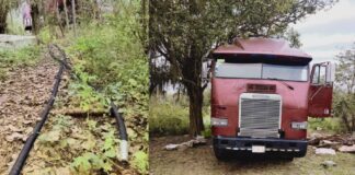 Aseguran tractocamión con 8 mil litros de huachicol en Puebla