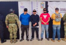 Detienen a tres presuntos extorsionadores en Conjunto Habitacional Satélite
