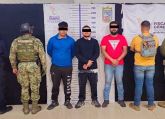 Detienen a tres presuntos extorsionadores en Conjunto Habitacional Satélite