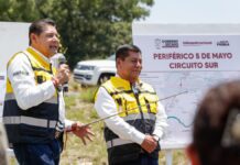 Supervisa Armenta rehabilitación de carretera para nuevo Periférico 5 de Mayo