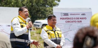 Supervisa Armenta rehabilitación de carretera para nuevo Periférico 5 de Mayo