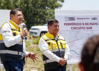 Supervisa Armenta rehabilitación de carretera para nuevo Periférico 5 de Mayo