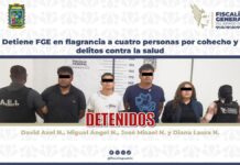 Detienen a cuatro personas por “mordida” y posesión de droga en Libres
