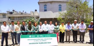 Texmelucan inaugura colector sanitario para recuperar el Río Atoyac
