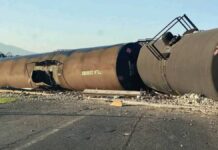 Descarrilan vagones de tren en Apizaco, Tlaxcala