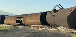 Descarrilan vagones de tren en Tlaxcala