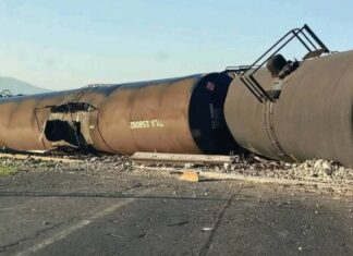 Descarrilan vagones de tren en Tlaxcala
