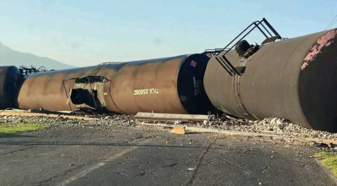 Descarrilan vagones de tren en Tlaxcala