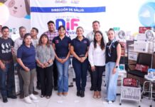 Lupita Cuautle entrega equipamiento médico y dental a Casas de Salud