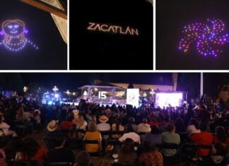 Zacatlán festeja 15 años como Pueblo Mágico con espectáculo de drones