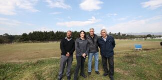 Zacatlán construye cancha de fut5 en Deportivo de Tlatempa