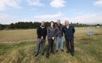 Zacatlán construye cancha de fut5 en Deportivo de Tlatempa