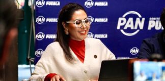 Genoveva Huerta celebra bardas pintadas con su nombre en Puebla