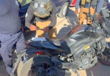Policías de Texmelucan recuperan motocicleta robada