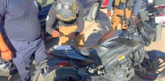 Policías de Texmelucan recuperan motocicleta robada