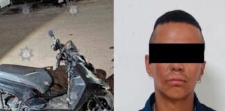 Cuautlancingo: detienen a hombre que consumía sustancias en moto robada