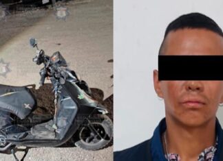 Cuautlancingo: detienen a hombre que consumía sustancias en moto robada