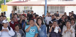 Encabeza Norma Pimentel obra comunitaria en preescolar de Cuautlancingo