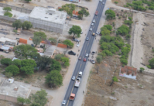 Por aire y tierra, se refuerza la vigilancia en carretera federal Puebla-Tehuacán
