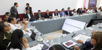 Armenta encabeza Mesa Regional de Construcción de Paz en Atlixco