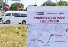 Armenta impulsa Circuito Sur del Periférico 5 de Mayo contra saturación vial