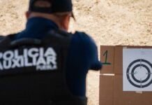 Policía Auxiliar capacita a más de 200 elementos en prácticas de tiro