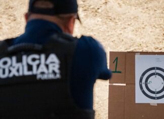Policía Auxiliar capacita a más de 200 elementos en prácticas de tiro