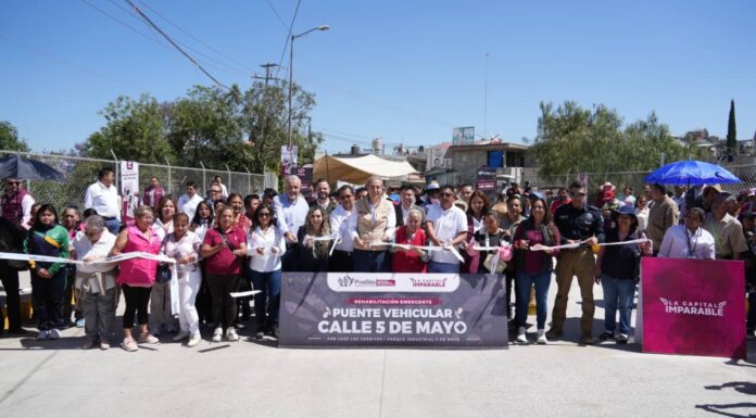 Pepe Chedraui inaugura rehabilitación de puente vehicular en Xochimehuacan