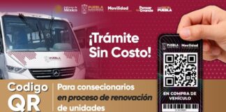 Puebla implementa código QR para transporte público en renovación