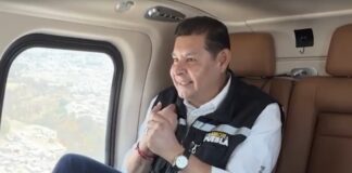 Armenta realiza recorridos aéreos para supervisar seguridad en Semana Santa