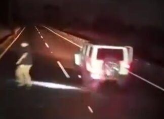 VIDEO: captan intento de asalto a tráiler en la Puebla-Orizaba