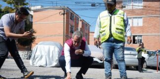 Pepe Chedraui supervisa bacheo en el Infonavit San Jorge