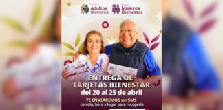 Inicia entrega de Tarjetas Bienestar para adultos mayores y mujeres