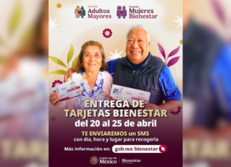 Inicia entrega de Tarjetas Bienestar para adultos mayores y mujeres