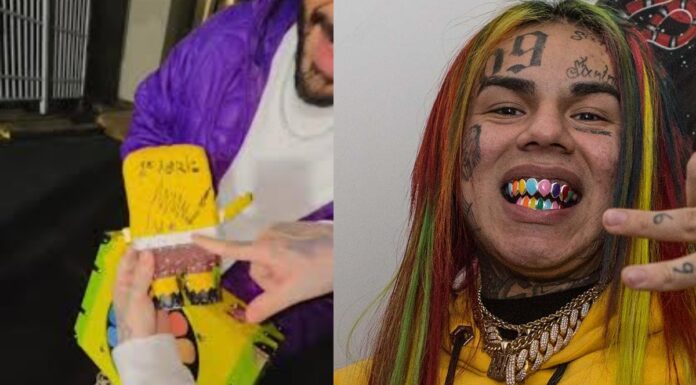 Tekashi 69 presume Bob Esponja autografiado por Nicolás Maduro en prisión
